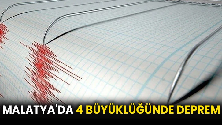 Malatya'da 4 büyüklüğünde deprem