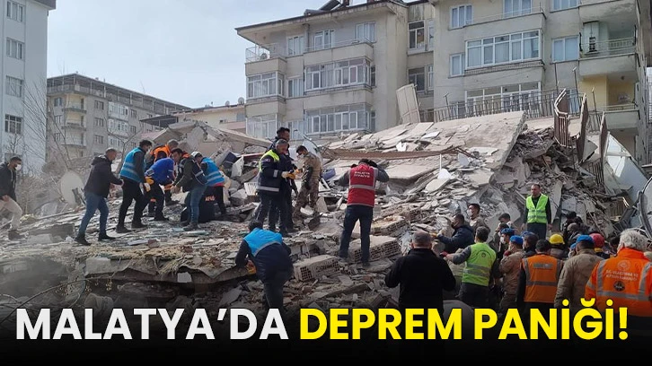 Malatya'da deprem paniği!