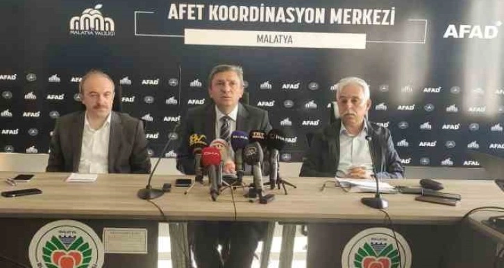 Malatya’da deprem sonrası yapılan çalışmalar hakkında bilgi verildi