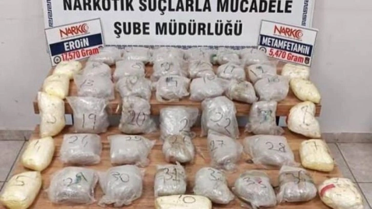 Mardin’de durdurulan araçtan 23 kilogram uyuşturucu çıktı