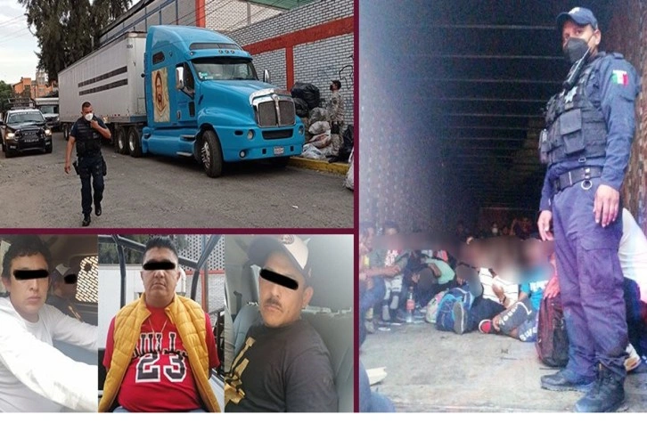 Meksika’da bir tırın kasasından 83 kaçak göçmen çıktı
