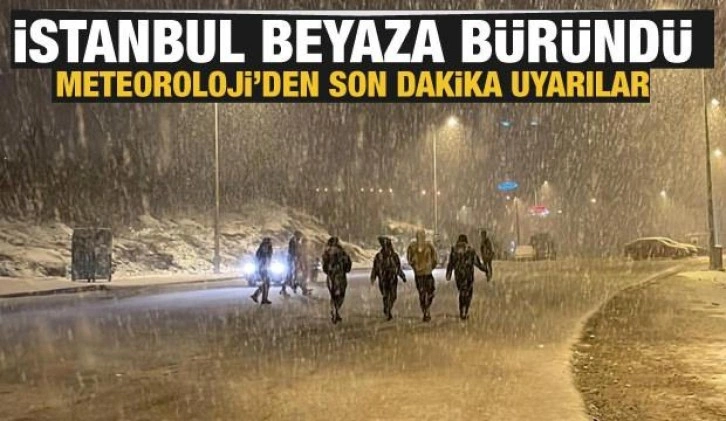 Meteoroloji uyarmıştı! İstanbul'da kar yağışı başladı