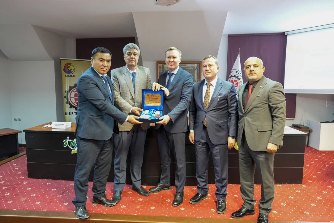 KIRGIZİSTAN NARYN HEYETİ NTO’DA: TİCARET VE YATIRIM İŞ BİRLİĞİ MASADA 