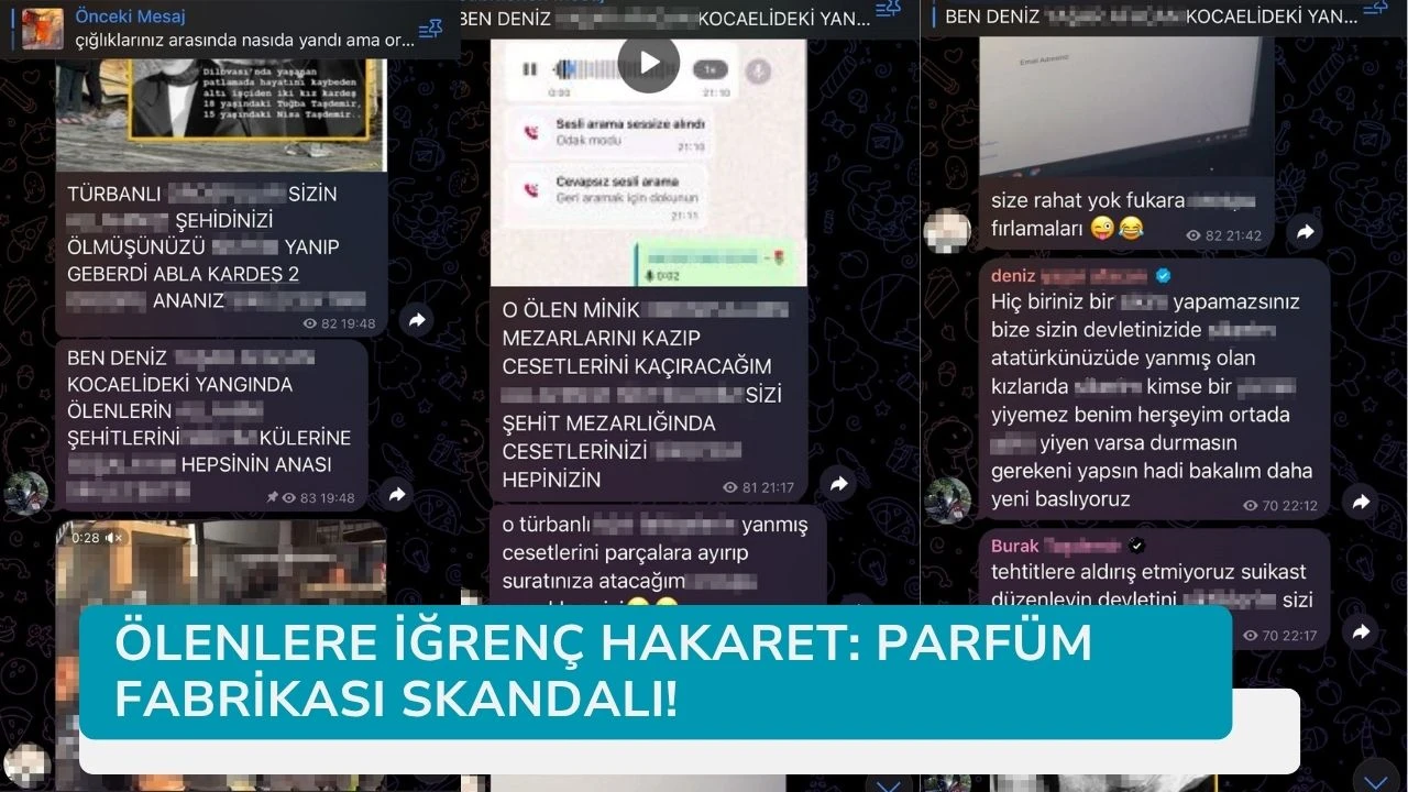 ÖLENLERE İĞRENÇ HAKARET: PARFÜM FABRİKASI SKANDALI!