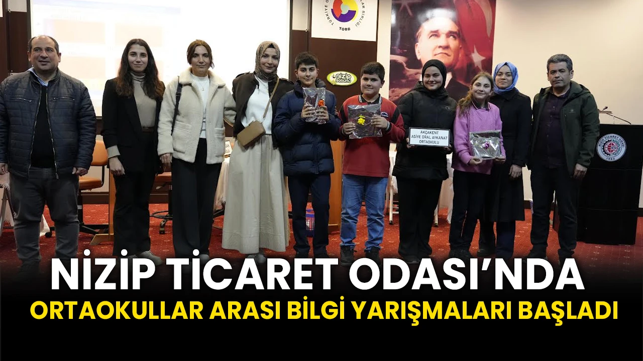 Nizip Ticaret Odası’nda Ortaokullar Arası Bilgi Yarışmaları Başladı