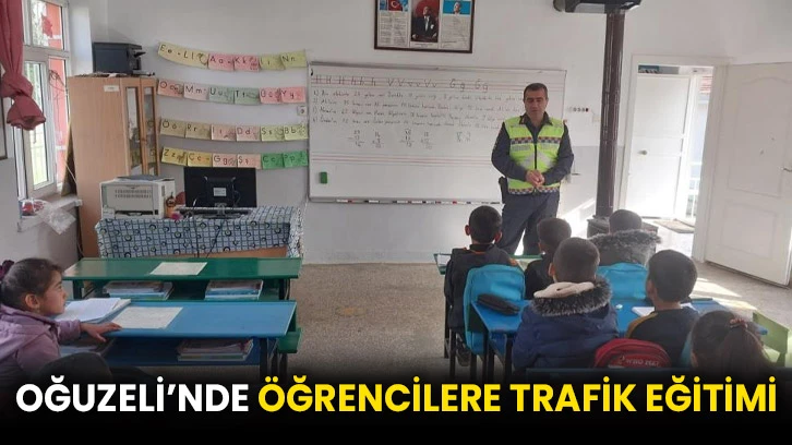 Oğuzeli’nde öğrencilere trafik eğitimi