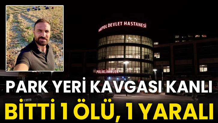 Park yeri kavgası kanlı bitti 1 ölü, 1 yaralı