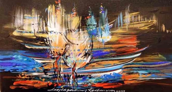 Ressam Kodaman’ın SANKO’da açtığı sergi devam ediyor