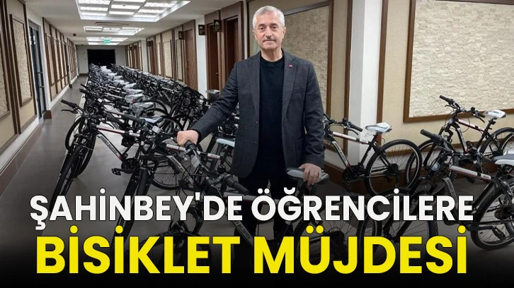 Şahinbey'de öğrencilere bisiklet müjdesi