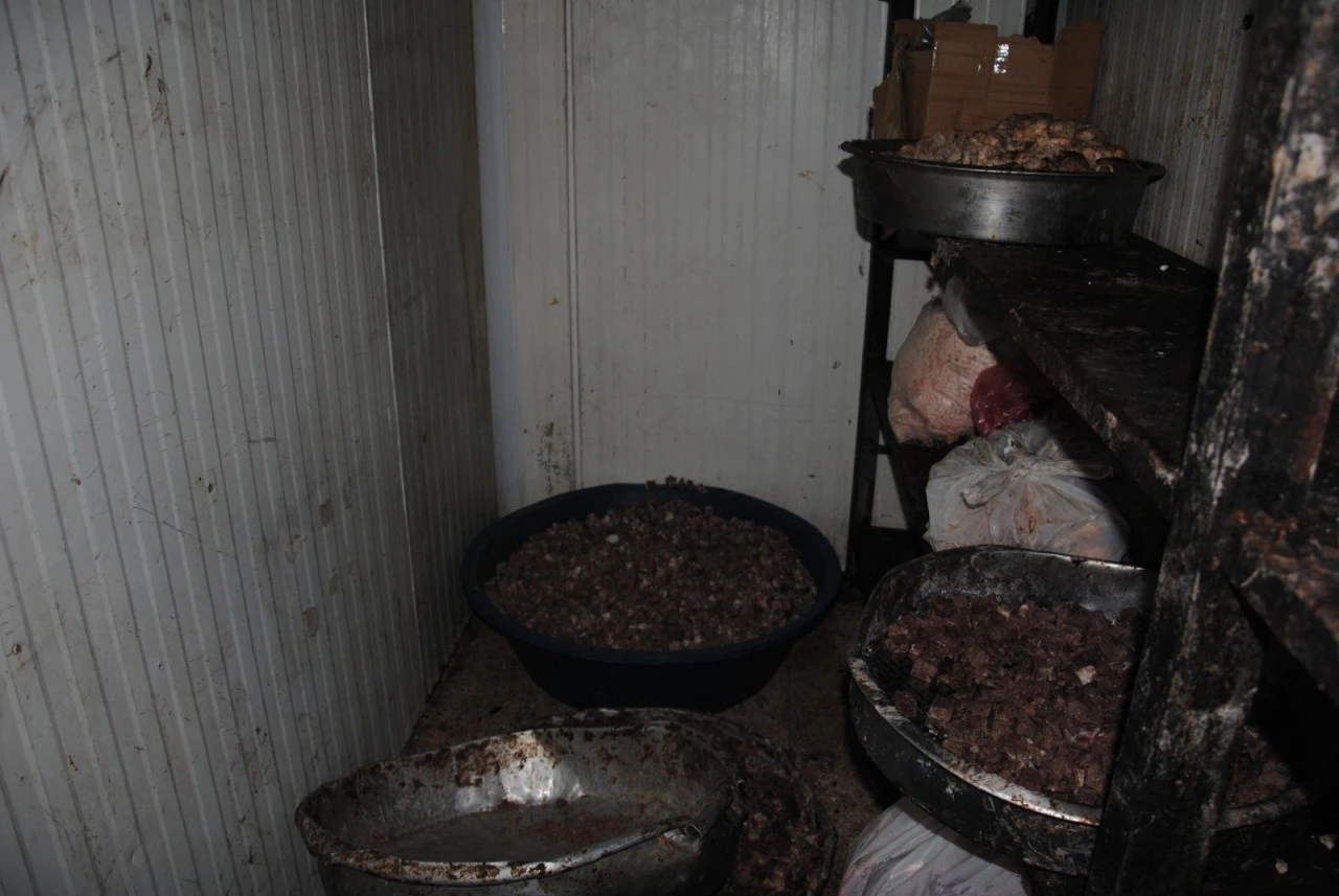 Şanlıurfa’da 1 ton bozuk et ele geçirdi