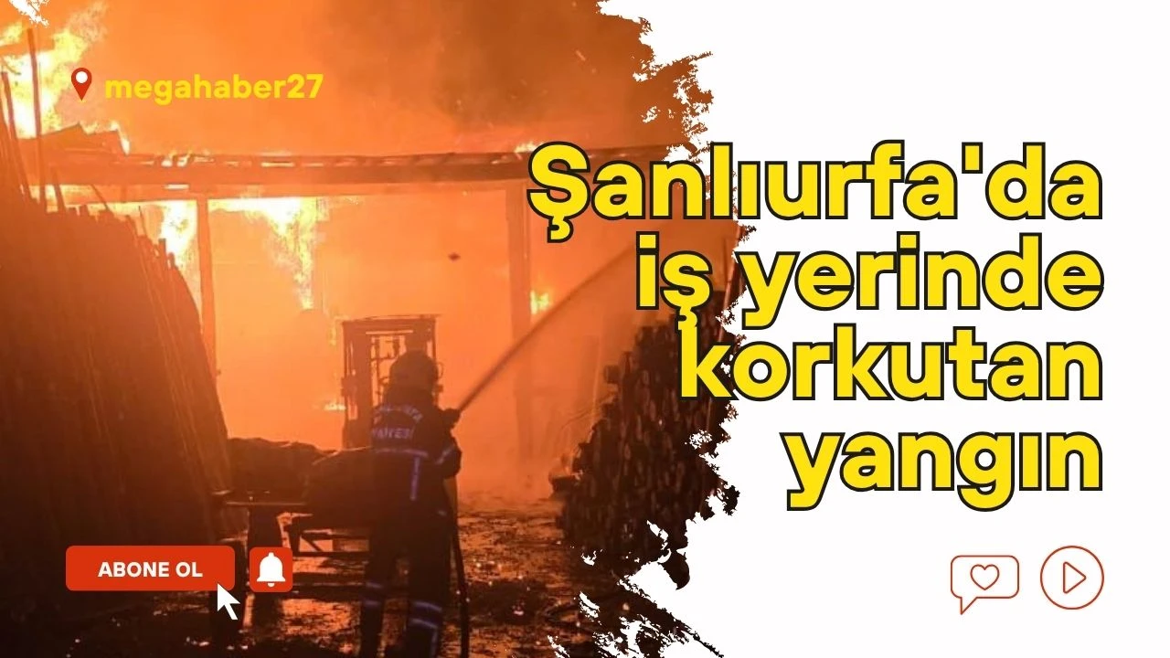 Şanlıurfa'da iş yerinde korkutan yangın
