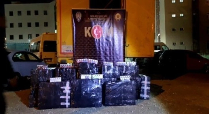 Şanlıurfa’da 22 bin paket kaçak sigara ele geçirildi