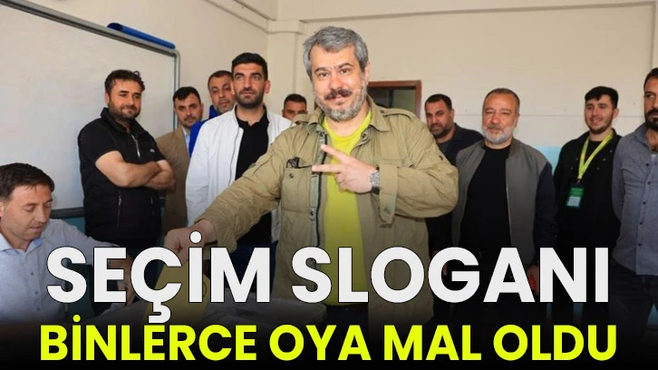 Seçim sloganı binlerce oya mal oldu