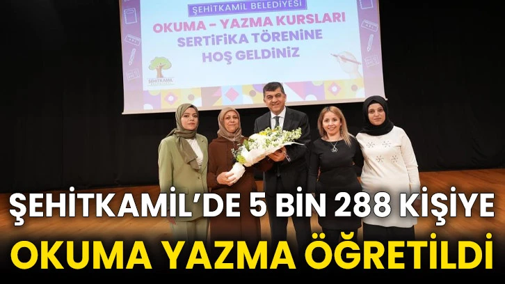 Şehitkamil’de 5 bin 288 kişiye okuma yazma öğretildi
