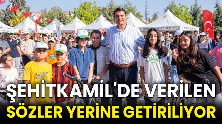 Şehitkamil'de verilen sözler yerine getiriliyor