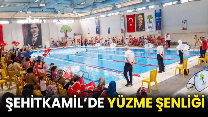 Şehitkamil’de yüzme şenliği