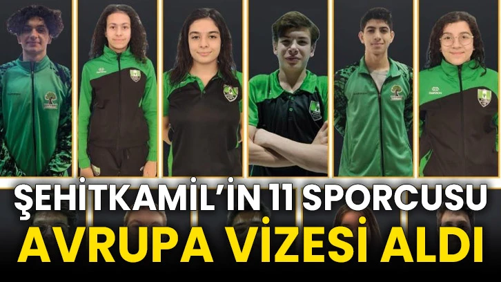 Şehitkamil’in 11 sporcusu Avrupa vizesi aldı