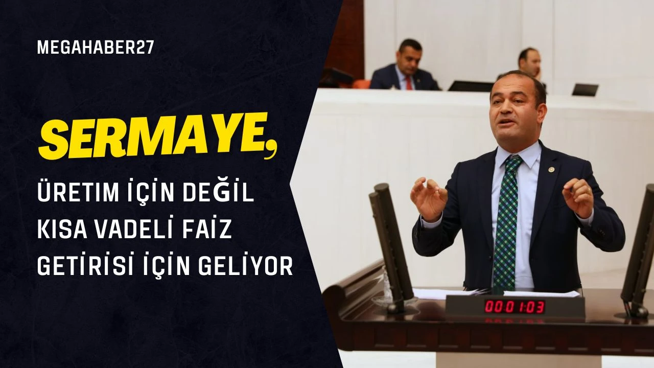 Sermaye, üretim için değil kısa vadeli faiz getirisi için geliyor
