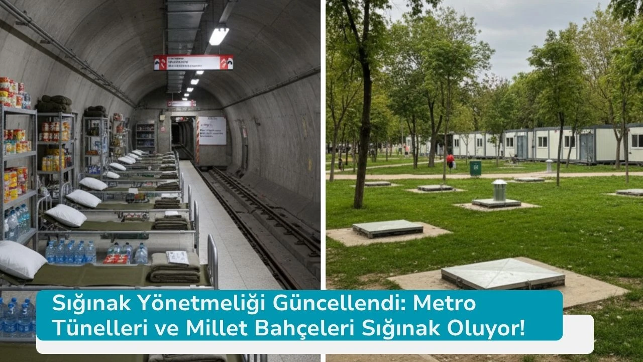 Sığınak Yönetmeliği Güncellendi: Metro Tünelleri ve Millet Bahçeleri Sığınak Oluyor!