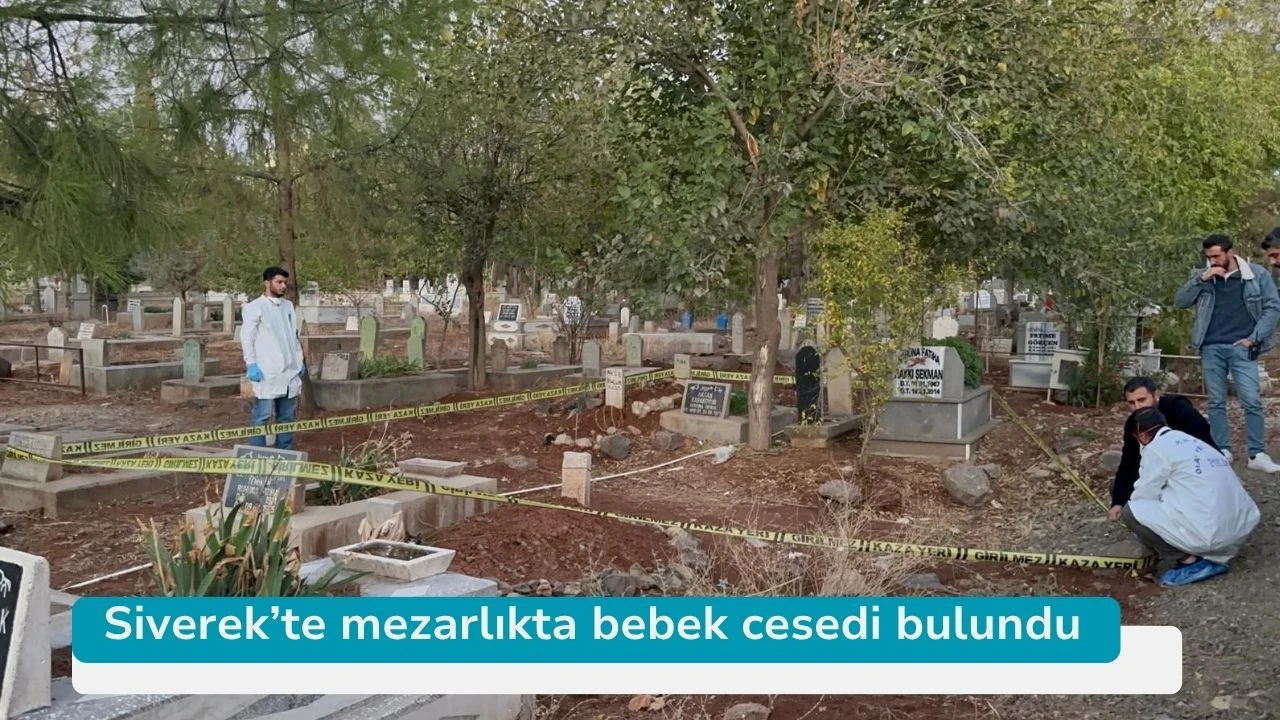 Siverek’te mezarlıkta bebek cesedi bulundu