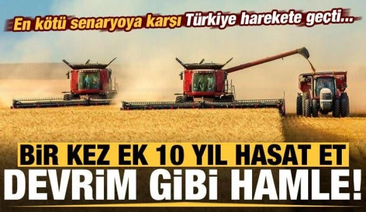 Son dakika... Türkiye harekete geçti! Tarımda devrim: Bir kez ek 10 yıl hasat et