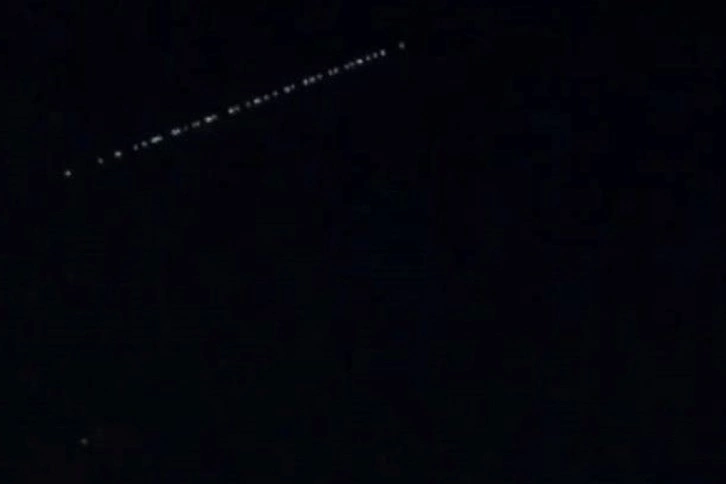 Starlink uyduları Mardin semalarında görüntülendi