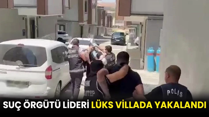 Suç örgütü lideri lüks villada yakalandı