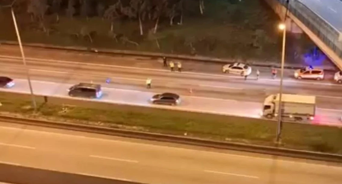 TAG Otoyolunda Feci Kaza