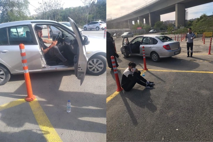 Taksiciyle arkadaşları, sürücü adayı ve hocasını tekme tokat dövdü