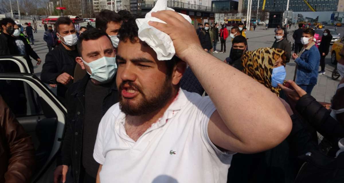 Taksim'de İBB zabıtaları seyyar satıcıyı başından yaraladı