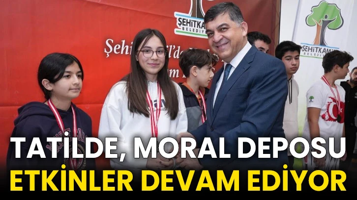 Tatilde, moral deposu etkinler devam ediyor