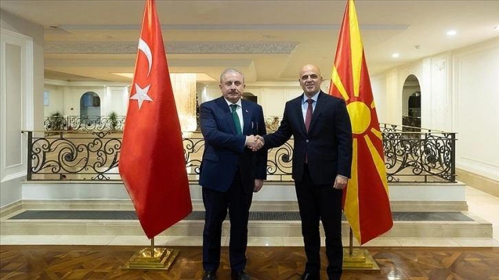 TBMM Başkanı Şentop, Kuzey Makedonya Başbakanı Kovaçevski ile görüştü