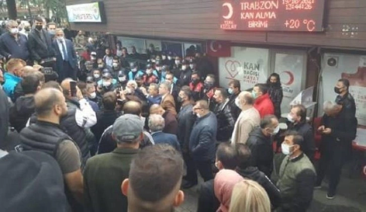 Trabzon’da gerginliği polis önledi