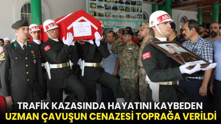 Trafik kazasında hayatını kaybeden uzman çavuşun cenazesi toprağa verildi!
