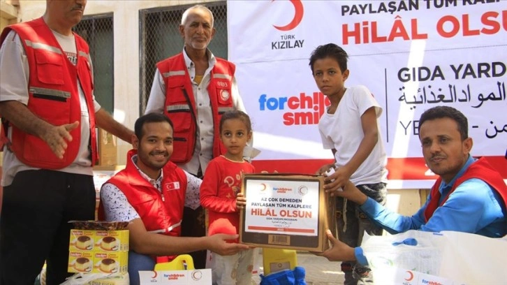 Türk Kızılaydan Yemen halkına ramazan yardımı