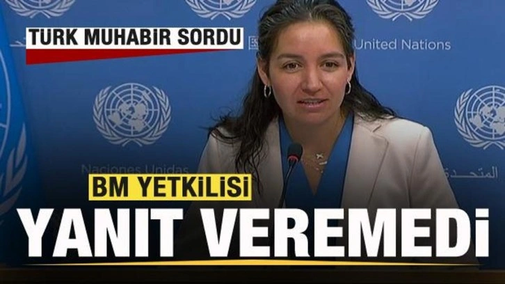 Türk muhabir sordu! BM yetkilisi yanıt veremedi