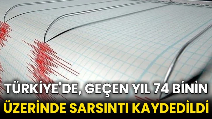 Türkiye'de, geçen yıl 74 binin üzerinde sarsıntı kaydedildi