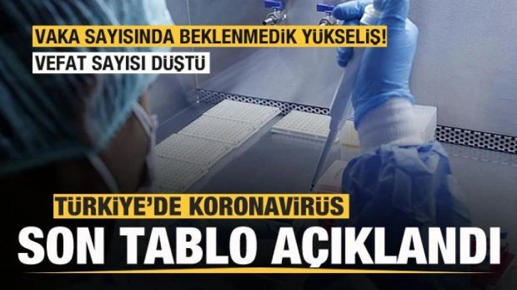Türkiye'de koronavirüste son durum! Tablo açıklandı