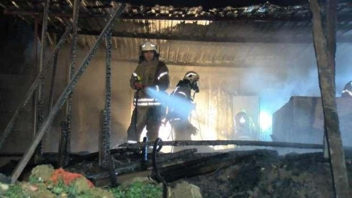 Tuzla'da yangın: Alevler seralara sıçradı