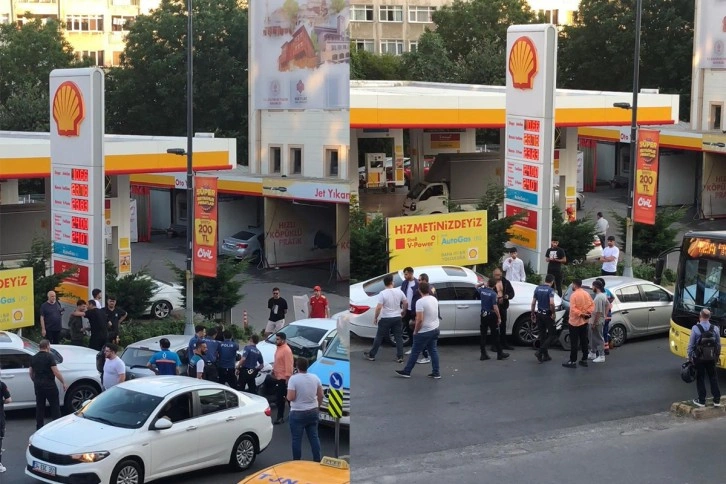 Üsküdar’da dehşet: Benzin alamayınca çalışanların üzerine otomobil sürdü