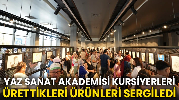Yaz Sanat Akademisi Dönem Sonu Resim Sergisi Açıldı