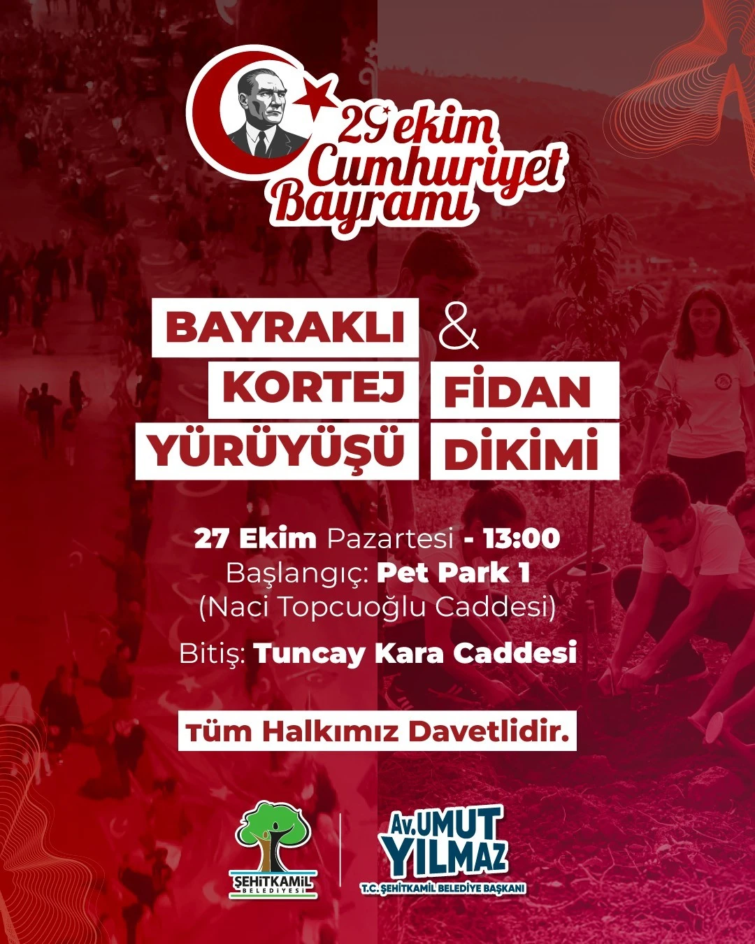 Yılmaz’dan bayraklı kortej yürüyüşüne davet