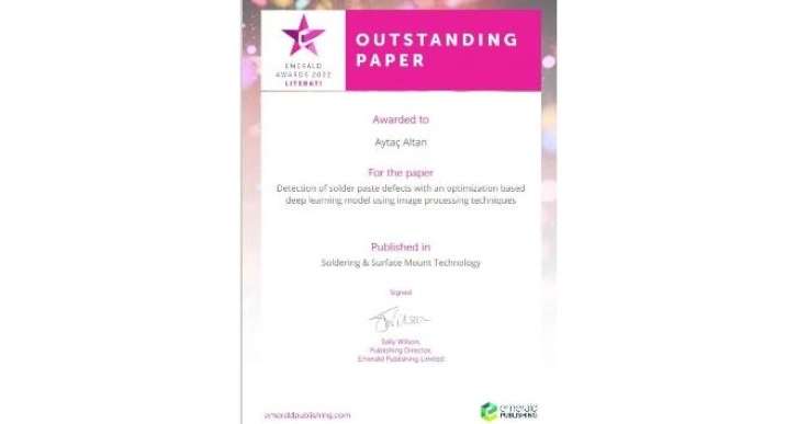 ZBEÜ Öğretim Üyesine “Outstanding Paper” ödülü