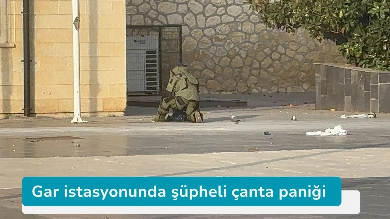 Gar istasyonunda şüpheli çanta paniği