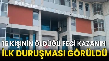 16 kişinin &ouml;ld&uuml;ğ&uuml; feci kazanın ilk duruşması g&ouml;r&uuml;ld&uuml;