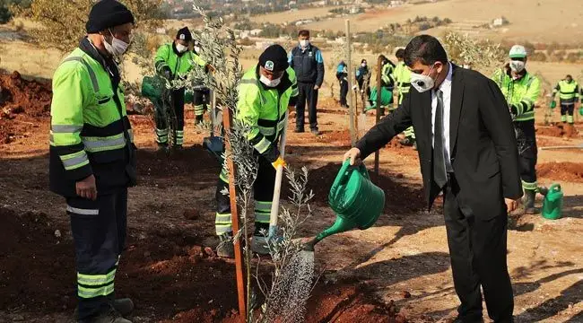 21. Etap Şehitkamil Ormanı’na can suyu verildi
