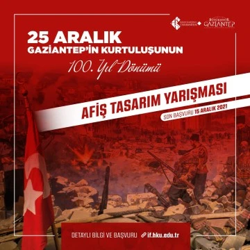 25 Aralık Gaziantep Kurtuluşu temalı afiş yarışmasında geri sayım başladı