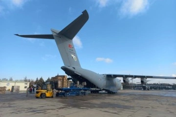 28 ton yardım malzemesi A400M kargo uçağıyla deprem bölgelerine gönderildi