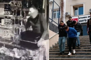 300 bin liralık laptop hırsızlığı kamerada