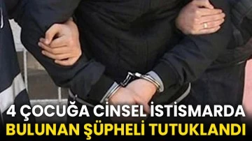 4 çocuğa cinsel istismarda bulunan şüpheli tutuklandı